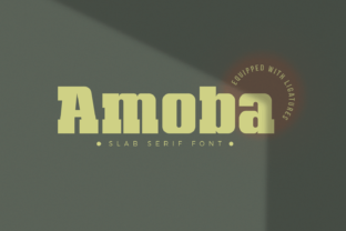 Amoba: A Bold Serif Display Font for Handmade Creators