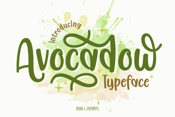 Avocadow: A Whimsical Display Font for Creative Makers