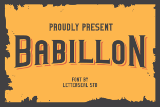 Babillon: A Bold Display Font for Handmade Labels
