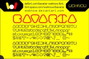Bavaria: A Futuristic Display Font for Handmade Creators