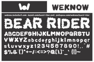 Bear Rider: A Fluffy Display Font That Stands Out in Fast-Scrolling Feeds