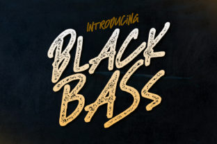 Black Bass Display Font for Handmade Labels & Printables