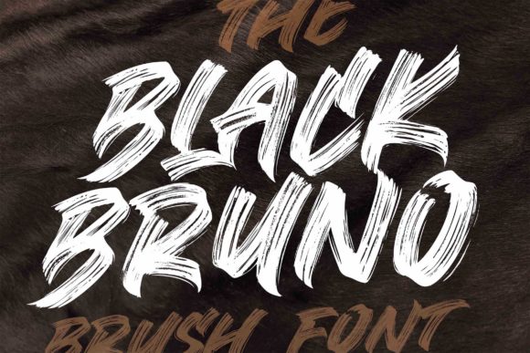 Black Bruno: A Brush-and-Pencil Display Font with Real Character
