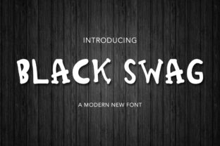 Black Swag: A Cute Display Font for Playful Brand Identity