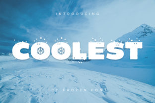 Coolest Display Font for Winter-Themed Handmade Designs