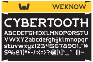 Cybertooth: A Quirky Display Font for Bold Digital Experiences