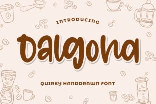 Dalgona: A Playful Brush Pen Font for Branding and Display Design