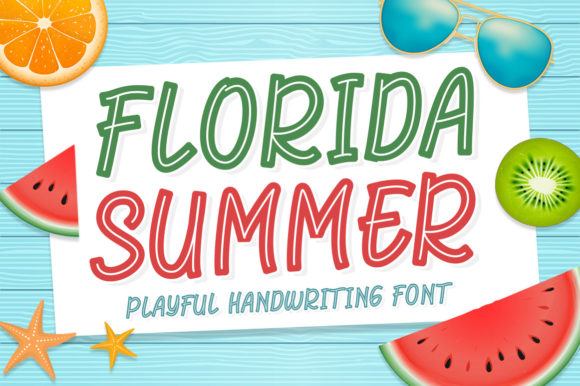 Florida Summer: A Playful Display Font for Branding