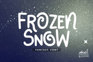 Frozen Snow: A Whimsical Display Font for Makers