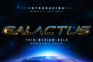 Galactus: A Futuristic Display Font for Bold Digital Branding