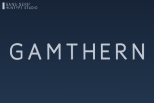 Gamthern Typeface: A Refined Sans Serif for Web Designers