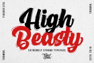 High Beasty Display Font Review for Crafters