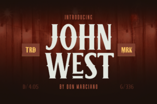 John West Font: The Wild West Display Typeface That Stops Scrollers