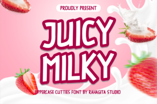 Juicy Milky: A Playful Display Font for Editorial Charm