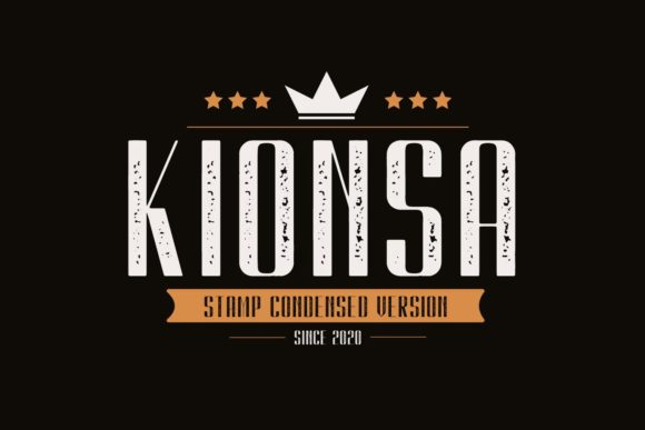 Kionsa Stamp: A Nostalgic Display Font for Web Design