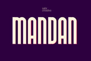 Mandan: A Clean Display Font for Web Designers