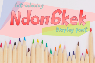 Ndongkek: A Bold Display Font for Makers