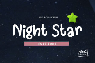 Night Star: A Cute Display Font Crafters and Sellers Adore
