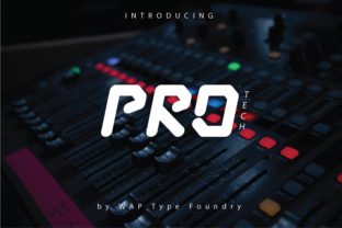 Pro Tech: A Futuristic Display Font for Modern Editorial Design