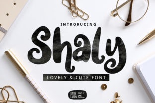 Shaly: A Bold Display Font for Handmade Products and Crafts
