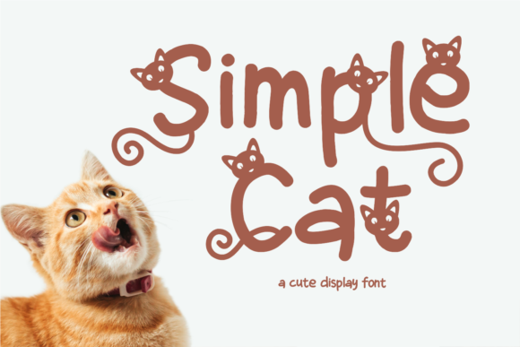Simple Cat: A Playful Display Typeface for Digital Brands
