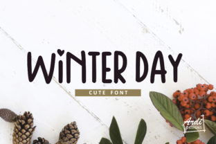 Winter Day: A Quirky Display Font for Authentic Branding